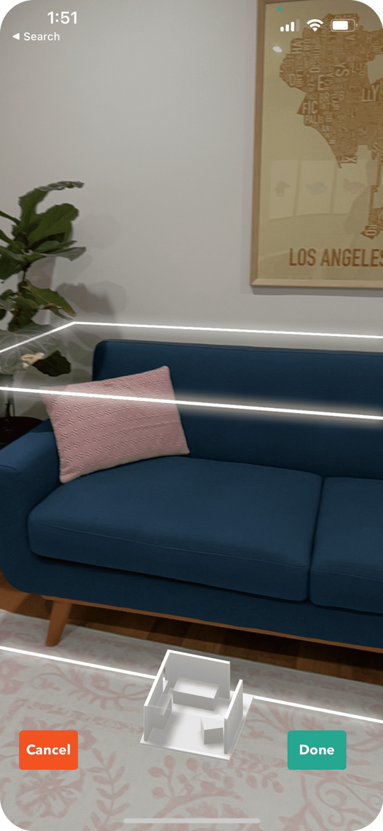 roomplan ios app screenshot - lidar scanner for interior spaces and rooms.